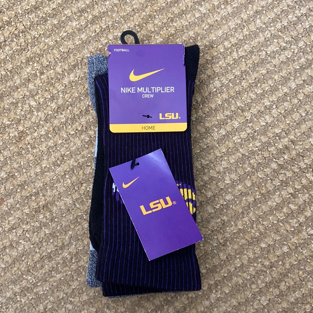 LSU crew socks